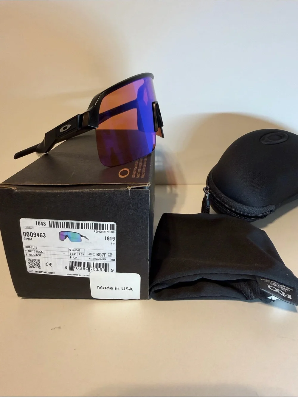 Oakley Sutro Lite  Prizm Golf Lenses,  Matte Black Frame